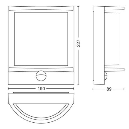 Philips - LED Āra sienas gaismeklis LED/12W IP44