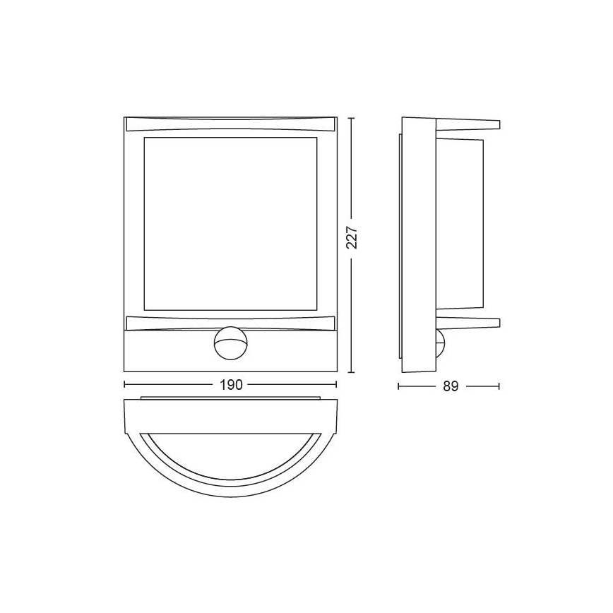 Philips - LED Āra sienas gaismeklis LED/12W IP44