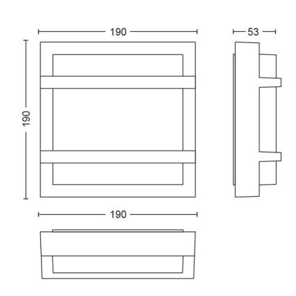 Philips - LED Āra sienas gaismeklis LED/12W IP44