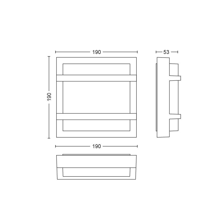 Philips - LED Āra sienas gaismeklis LED/12W IP44