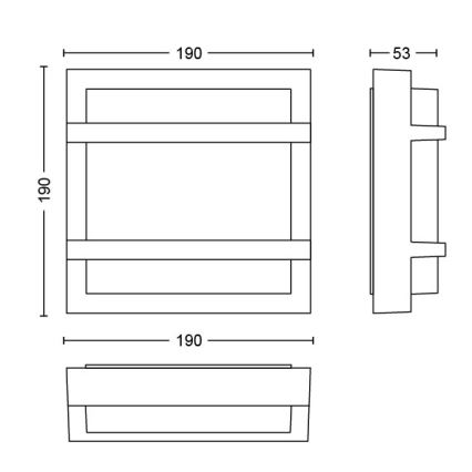 Philips - LED Āra sienas gaismeklis LED/12W IP44