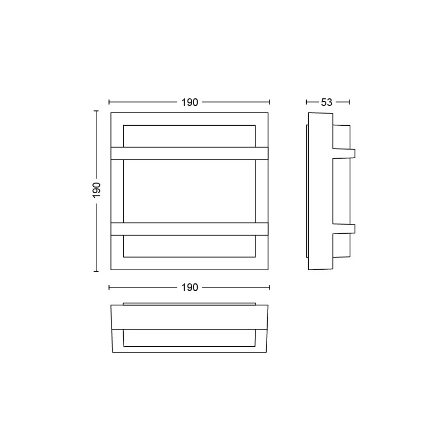 Philips - LED Āra sienas gaismeklis LED/12W IP44