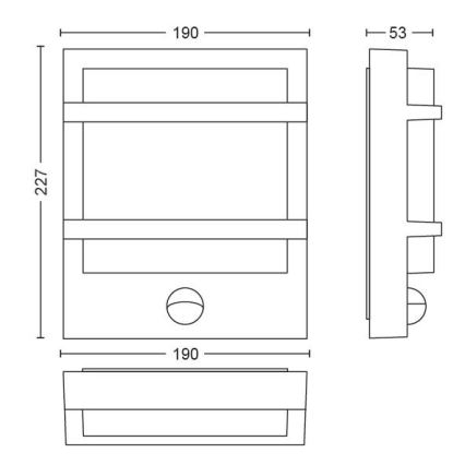 Philips - LED Āra sienas gaismeklis LED/12W IP44