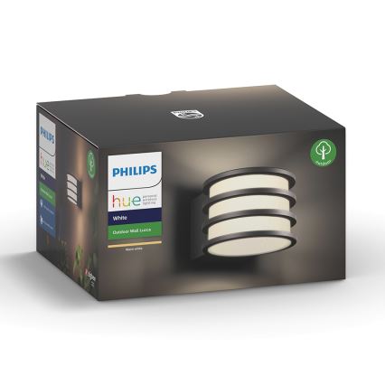 Philips - LED Aptumšojama  āra sienas lampa Hue LUCCA 1xE27/9,5W/230V IP44