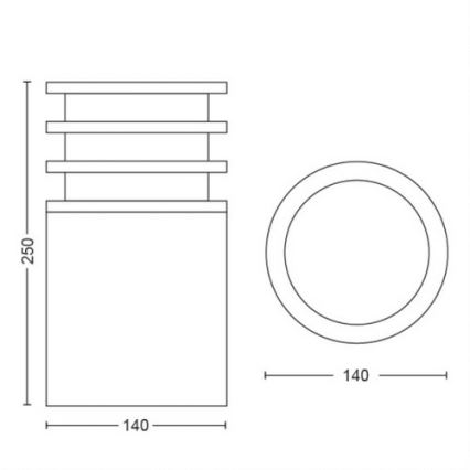 Philips - LED Aptumšojama āra lampa Hue LUCCA 1xE27/9,5W/230V IP44