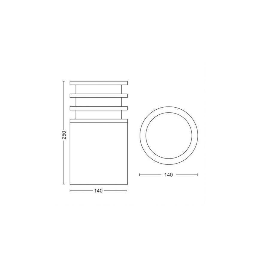 Philips - LED Aptumšojama āra lampa Hue LUCCA 1xE27/9,5W/230V IP44