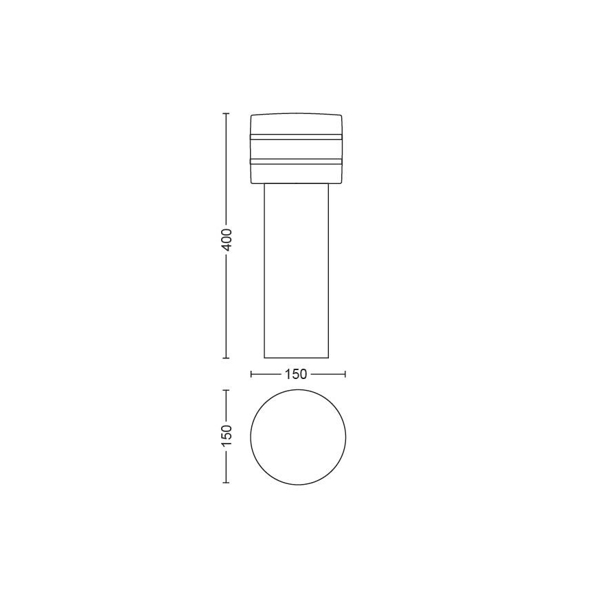 Philips - LED Aptumšojama āra lampa Hue TUAR 1xE27/9,5W/230V
