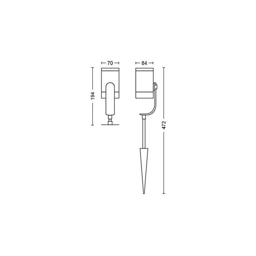 Philips - KOMPLEKTS 3x LED Hue LILY virsmas gaismekļi 3xLED/8W/230V IP65