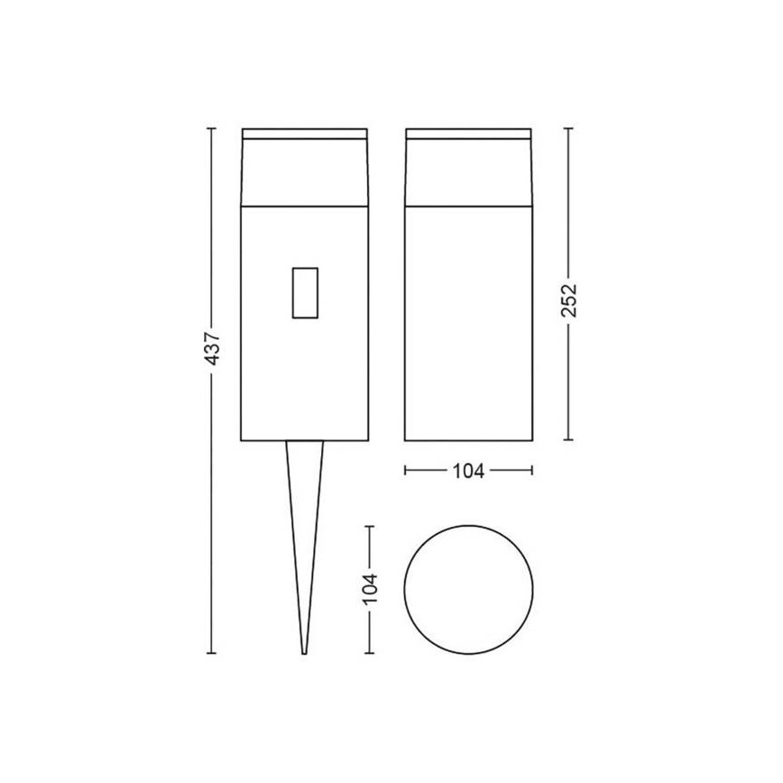 Philips - LED RGB Aptumšojama āra lampa Hue CALLA LED/8W/24V IP65