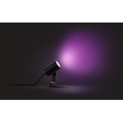 Philips - LED RGB Āra starmetis Hue LILY LED/8W/230V IP65