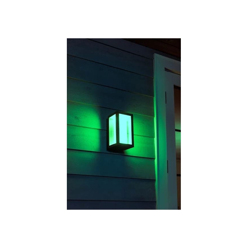 Philips - LED RGBW Aptumšojama āra sienas lampa Hue IMPRESS 2xLED/8W/230V 2000-6500K IP44