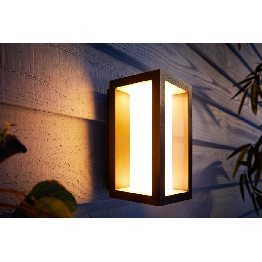 Philips - LED RGBW Aptumšojama āra sienas lampa Hue IMPRESS 2xLED/8W/230V 2000-6500K IP44