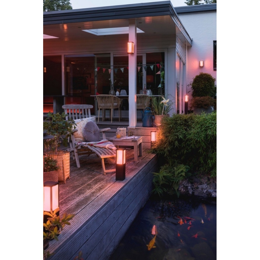 Philips - LED RGBW Aptumšojama āra sienas lampa Hue IMPRESS 2xLED/8W/230V 2000-6500K IP44