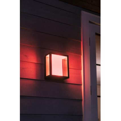Philips - LED RGBW Regulējama āra sienas lampa Hue IMPRESS 2xLED/8W/230V IP44