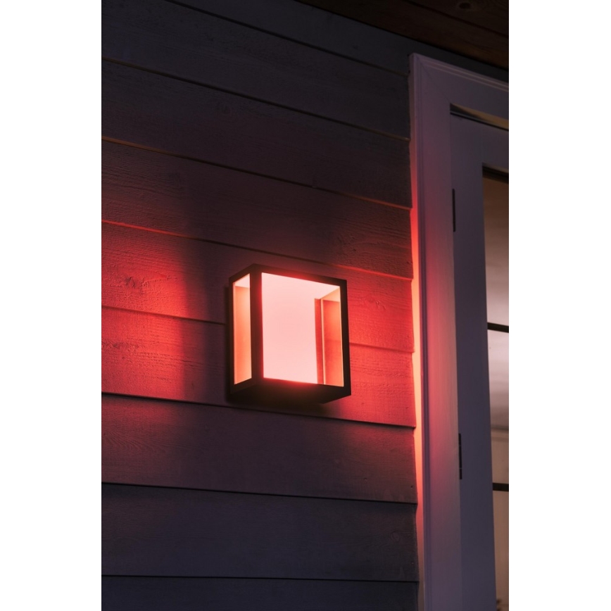 Philips - LED RGBW Regulējama āra sienas lampa Hue IMPRESS 2xLED/8W/230V IP44