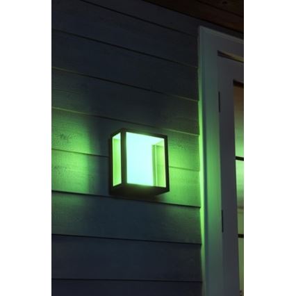 Philips - LED RGBW Regulējama āra sienas lampa Hue IMPRESS 2xLED/8W/230V IP44