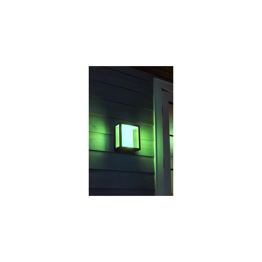 Philips - LED RGBW Regulējama āra sienas lampa Hue IMPRESS 2xLED/8W/230V IP44