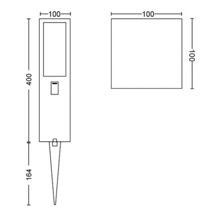 Philips - LED RGBW Aptumšojama āra lampa Hue IMPRESS LED/16W/24V IP44