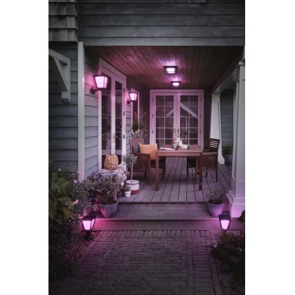 Philips - LED RGBW Aptumšojama āra sienas lampa Hue ECONIC LED/15W/230V 2000-6500K IP44