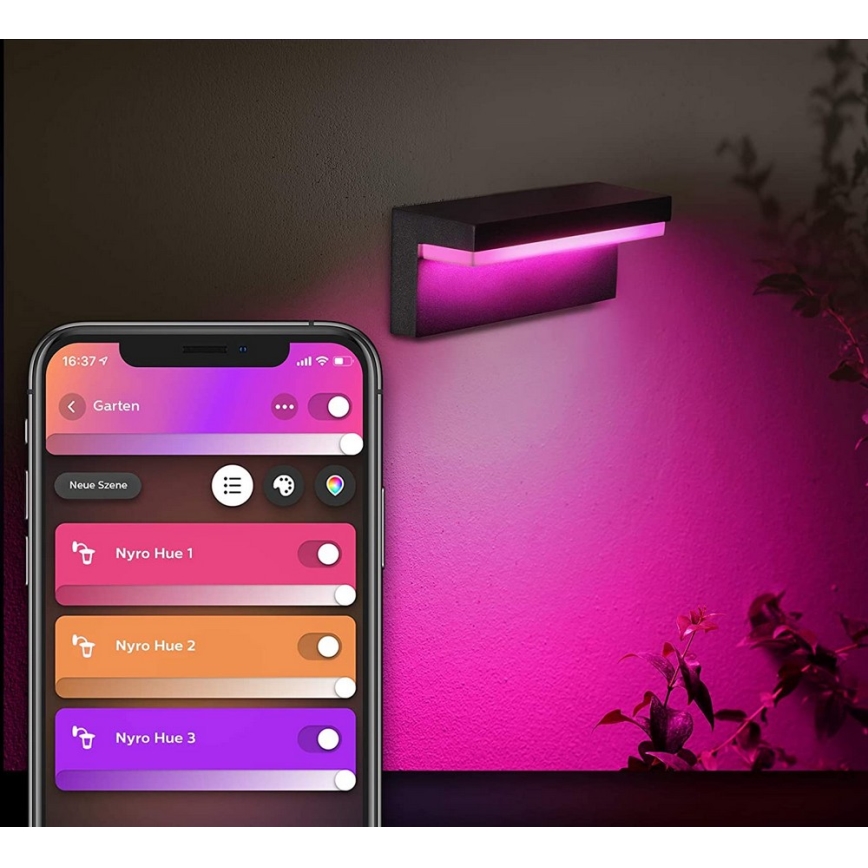 Philips - LED RGBW Aptumšojama āra sienas lampa Hue NYRO LED/13,5W/230V 2000-6500K IP44