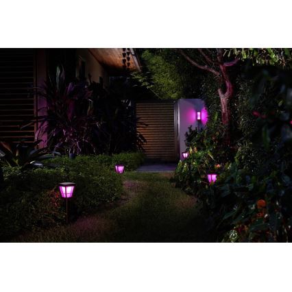 Philips - LED RGBW Aptumšojama āra sienas lampa Hue IMPRESS 2xLED/8W/24V 2000-6500K IP44