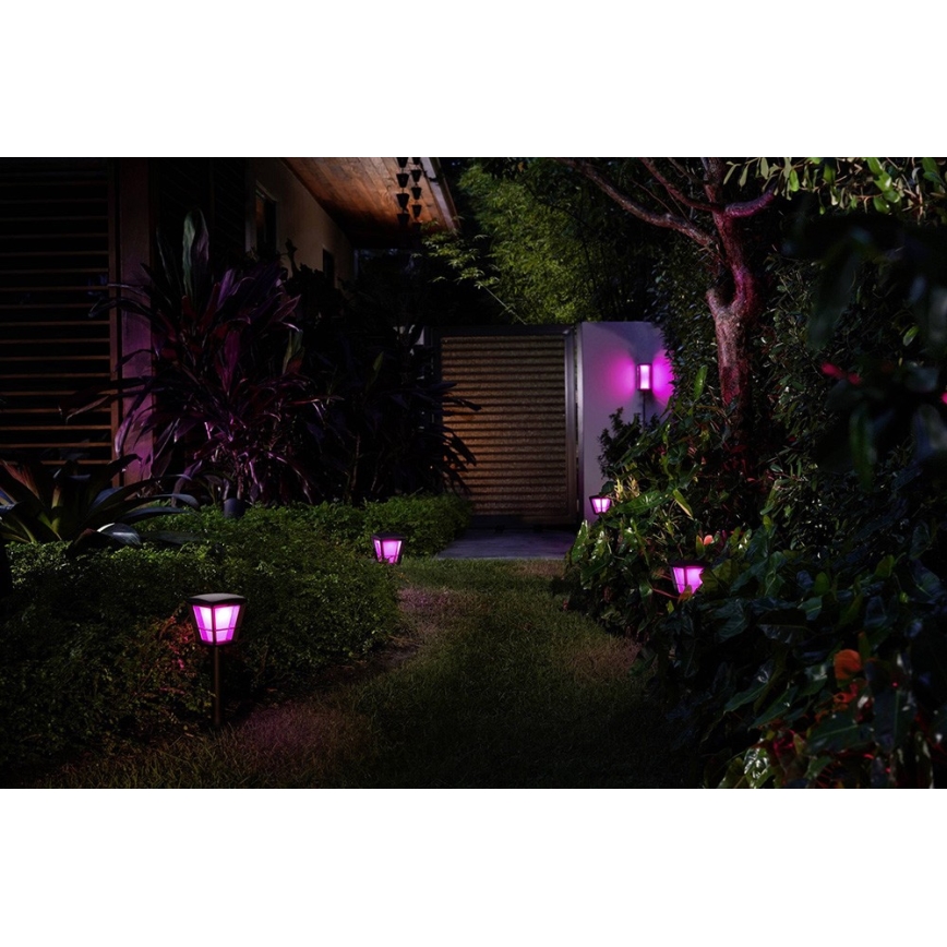 Philips - LED RGBW Aptumšojama āra sienas lampa Hue IMPRESS 2xLED/8W/24V 2000-6500K IP44