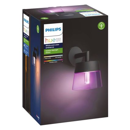 Philips - LED RGBW Aptumšojama āra sienas lampa Hue ATTRACT LED/8W/230V 2000-6500K IP44