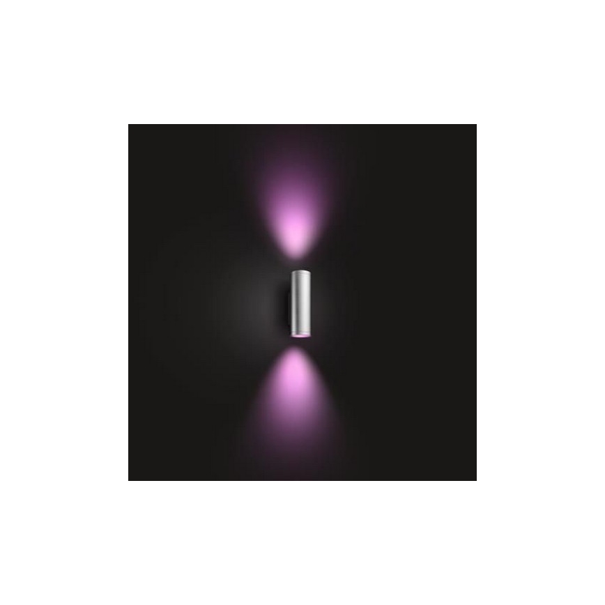 Philips - LED RGBW Aptumšojama āra sienas lampa Hue APPEAR 2xLED/8W/230V IP44