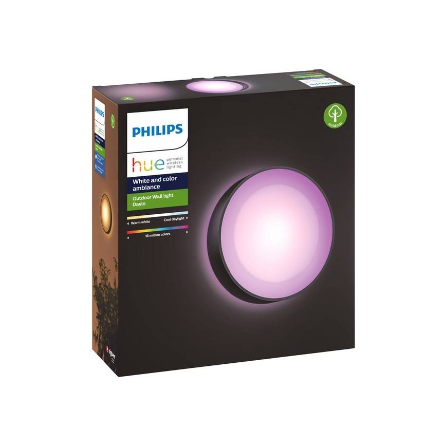 Philips - LED RGBW Aptumšojama āra sienas lampa Hue DAYLO LED/15W/230V 2000-6500K IP44