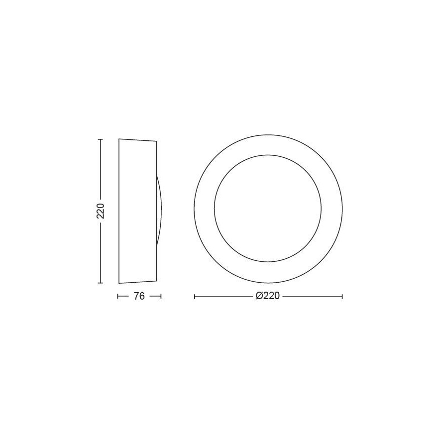 Philips - LED RGBW Aptumšojama āra sienas lampa Hue DAYLO LED/15W/230V 2000-6500K IP44