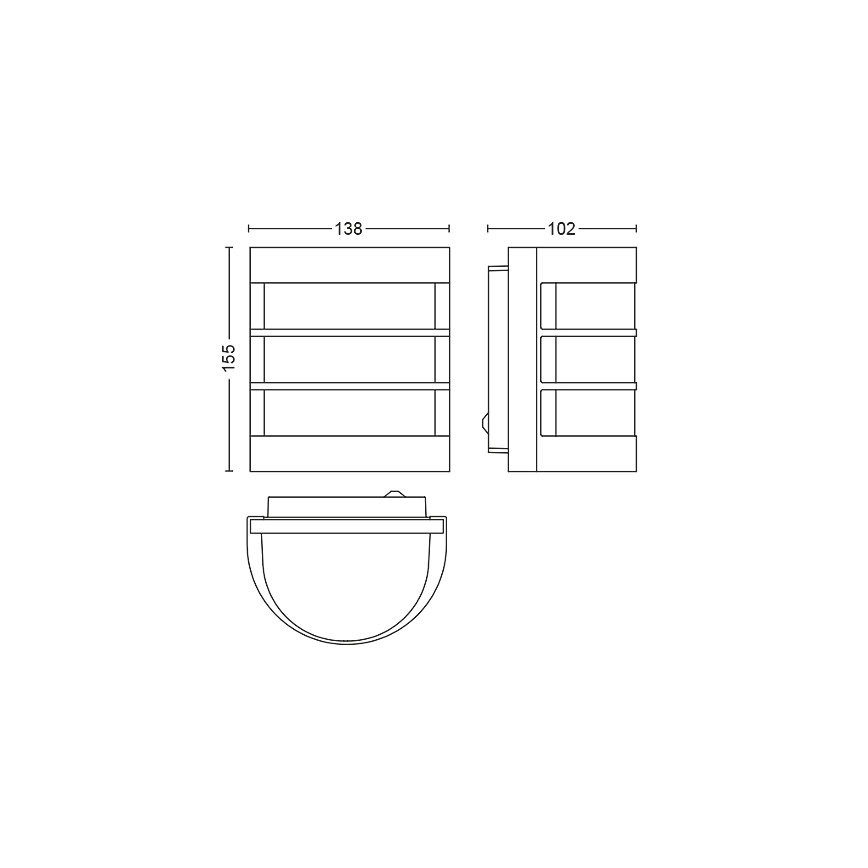 Philips 17474/47/PN - Āra sienas gaismeklis 1xE27/60W/230V IP44 matēta hroma