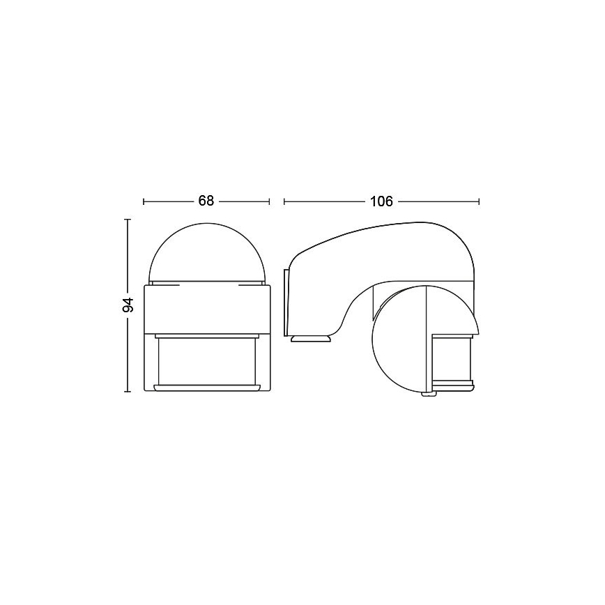 Philips - Āra kustības sensors VIRGINIA IP44 balts