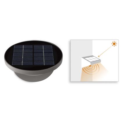 Philips 17808/87/16 - LED Saules enerģijas gaismeklis ar sensoru MYGARDEN DUSK 1xLED/1W/3.7V