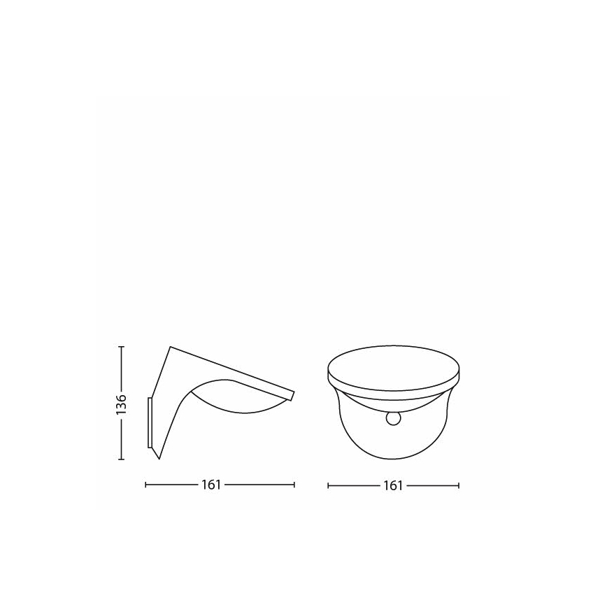 Philips 17808/87/16 - LED Saules enerģijas gaismeklis ar sensoru MYGARDEN DUSK 1xLED/1W/3.7V