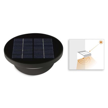 Philips - LED Āra saules enerģijas gaismeklis ar sensoru 1xLED/1W/3,7V IP44