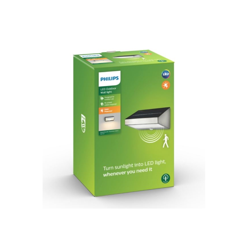Philips 17811/47/16 - Saules LED apgaismojums ar  sensoru MYGARDEN GREENHOUSE LED/15W