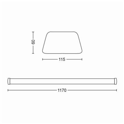 Philips - LED virtuves zem skapīšu gaismeklis LED/50W/230V 4000K