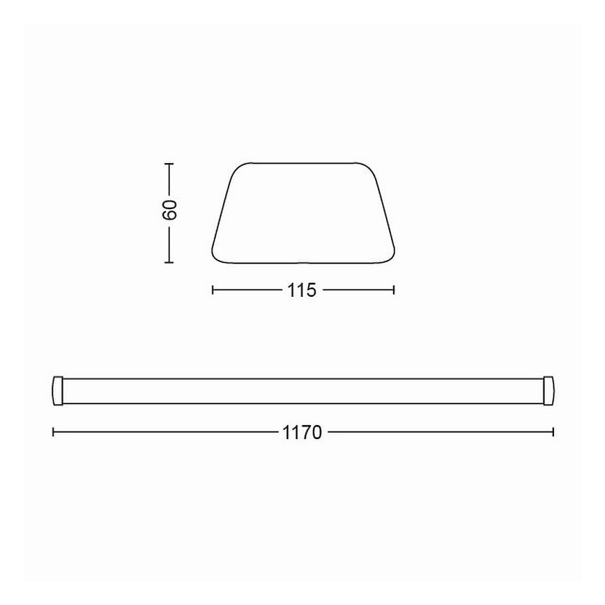 Philips - LED virtuves zem skapīšu gaismeklis LED/50W/230V 4000K