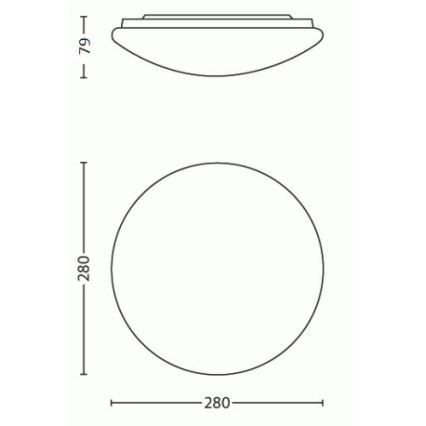 Philips - LED Griestu gaismeklis LED/9,6W/230V