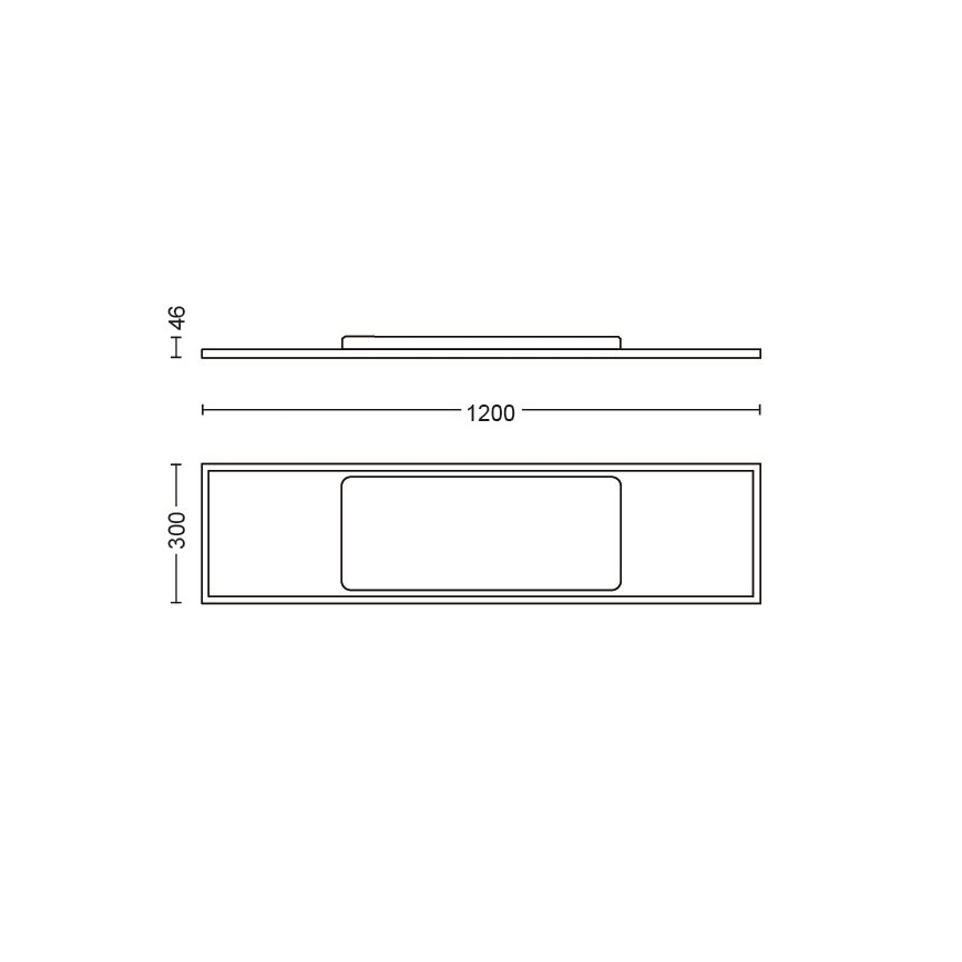 Philips - LED Aptumšojams pieliekams panelis Hue AURELLE LED/55W/230V
