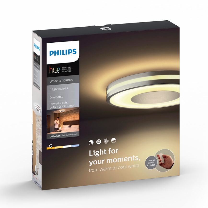 Philips - LED Aptumšojams griestu gaismeklis Hue BEING LED/32W/230V