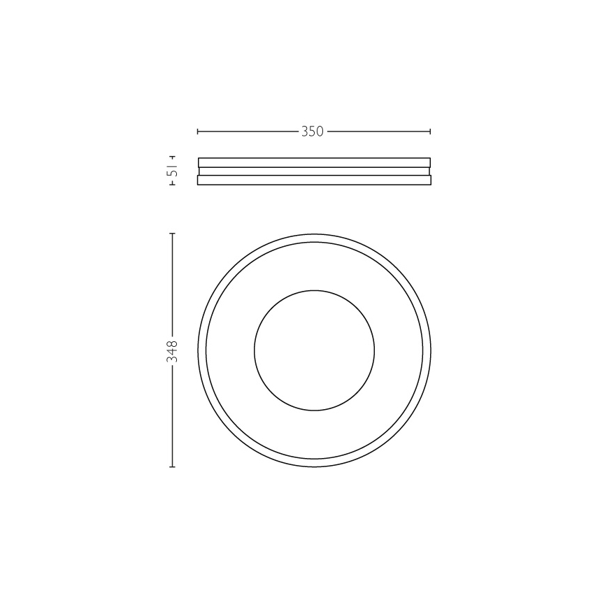 Philips - LED Aptumšojams griestu gaismeklis Hue BEING LED/32W/230V