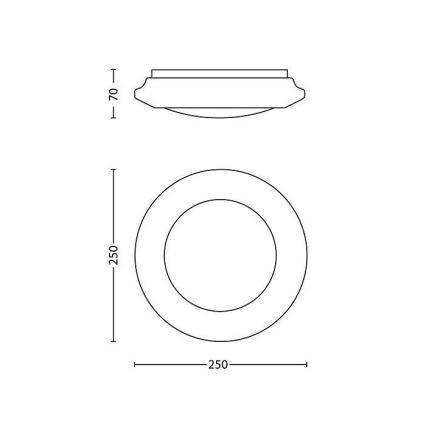 Philips - LED griestu lampa LED/6W/230V 4000K