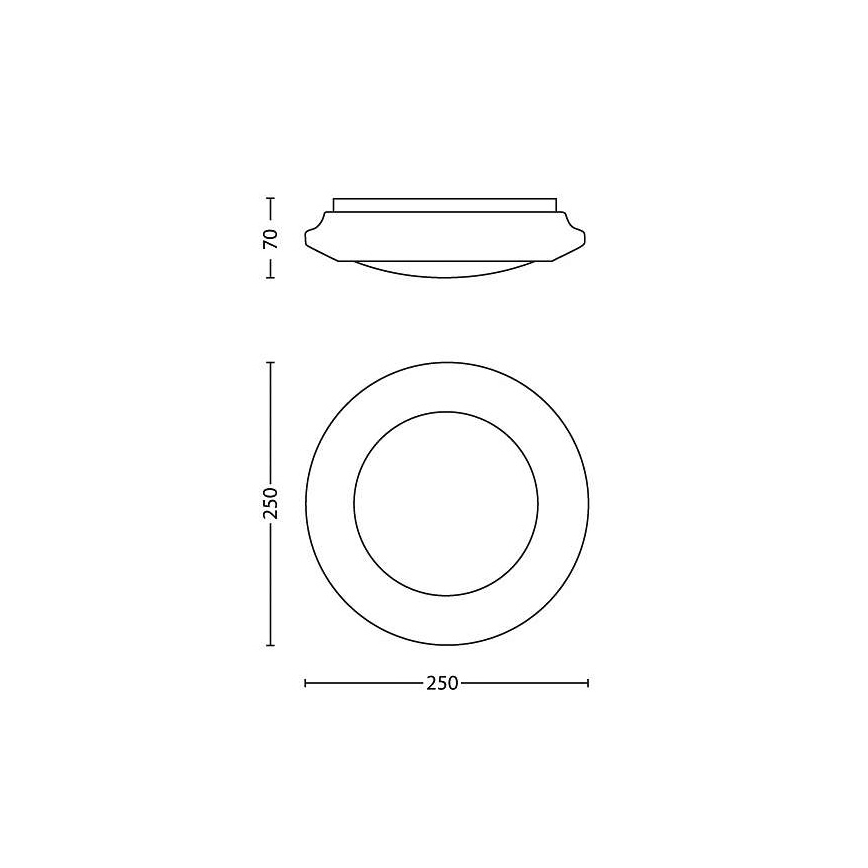Philips - LED griestu lampa LED/6W/230V 4000K