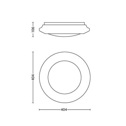 Philips - LED Griestu lampa LED/22W/230V 2700K