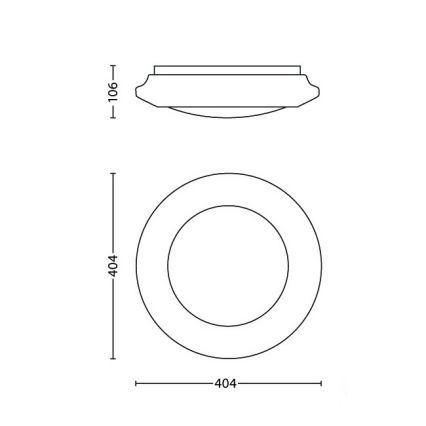 Philips - LED griestu lampa LED/20W/230V 4000K
