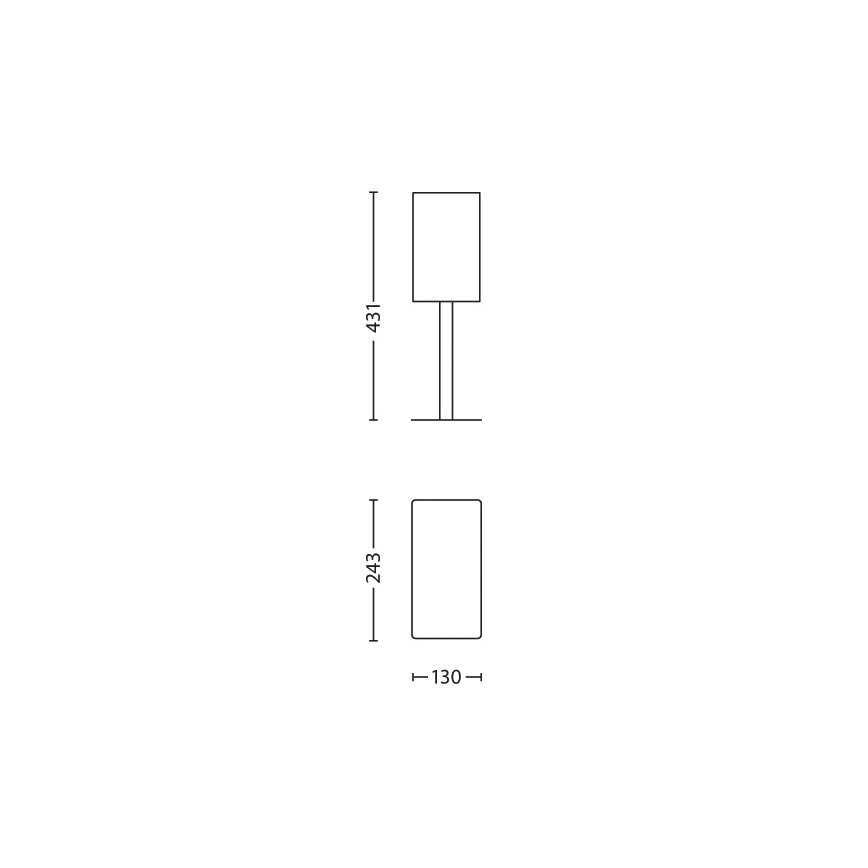 Philips 37269/17/16 - Galda lampa INSTYLE CANO 1xE27/60W/230V