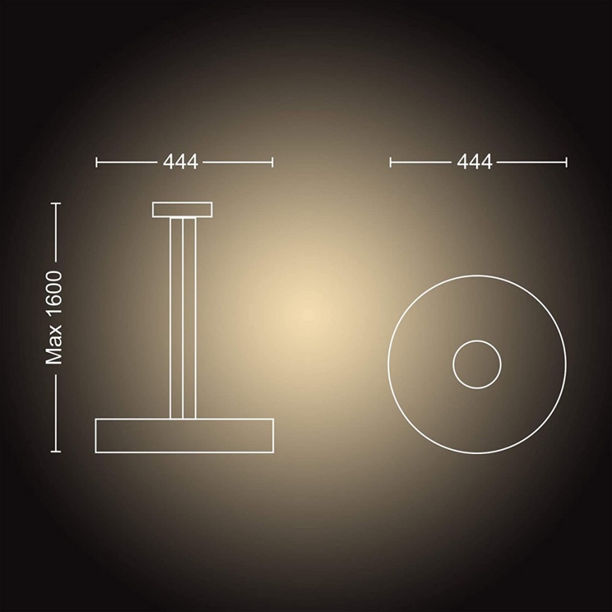 Philips - LED Aptumšojama lustra ar auklu Hue FAIR LED/33,5W/230V + tālvadības pults