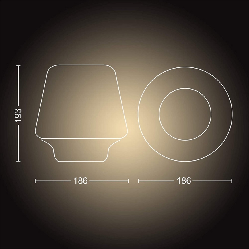 Philips -  LED Aptumšojama lampa Hue WELLNESS 1xE27/8,5W/230V + TP