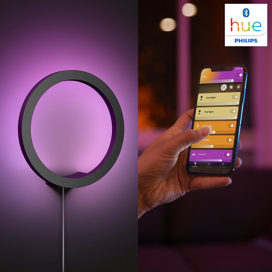Philips - LED RGBW Aptumšojama sienas lampa Hue SANA White un Color Ambiance LED/20W/230V